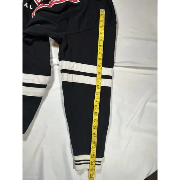 Vintage Mickey & Co. Hockey Style Sweatshirt Mens Size XL Black White Embroidery - Picture 9 of 9